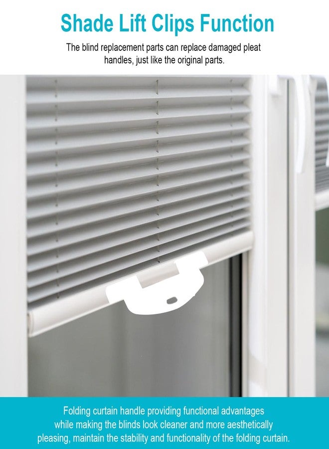 HEBRAR for Hunter Douglas Blind Clips Lite Rise Handle, 3/4" Bottom Rail Handle for Cordless Shade Handle Replacement for Hunter Douglas Duette Window and Applause Cordless Shades 3 Pack - Image 4